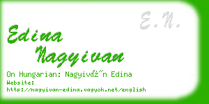 edina nagyivan business card